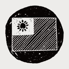 Taiwan flag doodle N5