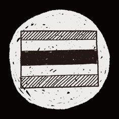 Thailand flag doodle N5