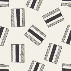 Thailand flag doodle seamless pattern background