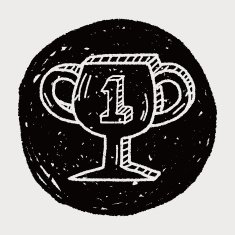 Trophy doodle drawing N9