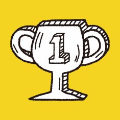 Trophy doodle drawing N12