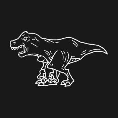 Tyrannosaurus dinosaur doodle N2