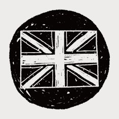 UK flag doodle N6