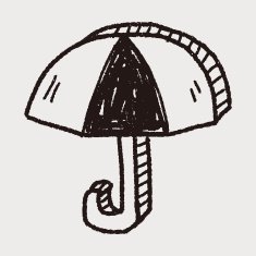 umbrella doodle drawing N22