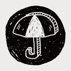 umbrella doodle drawing N25