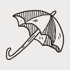 umbrella doodle drawing N28