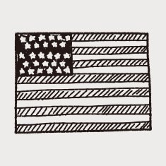 USA flag doodle N3
