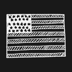 USA flag doodle N4