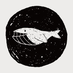 Whale doodle N11