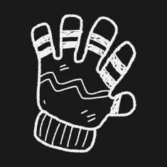 winter gloves doodle N16
