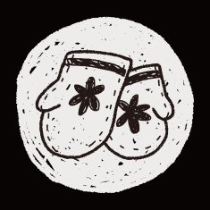 winter gloves doodle N17