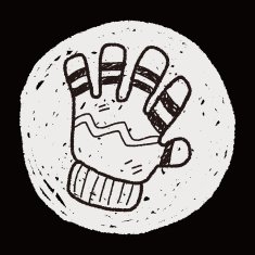 winter gloves doodle N18