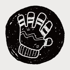 winter gloves doodle N20