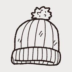 winter hat doodle N10