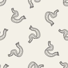 winter scarf doodle seamless pattern background