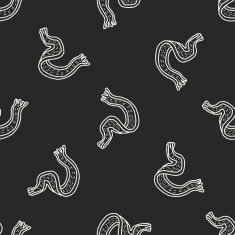 winter scarf doodle seamless pattern background N3