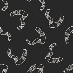winter scarf doodle seamless pattern background N6