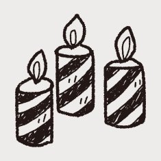 candle doodle N49