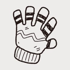 winter gloves doodle N23