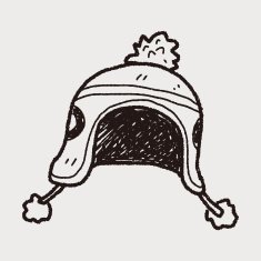 winter hat doodle N25