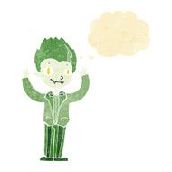 cartoon vampire boy with thought bubble N2