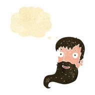 cartoon bearded man with thought bubble N2