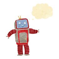 cartoon robot with thought bubble N5