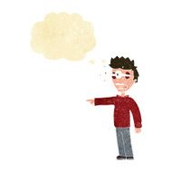 cartoon man with popping out eyes thought bubble N4