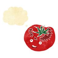cartoon tomato with thought bubble N7