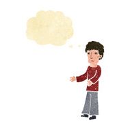 cartoon man explaining with thought bubble N2