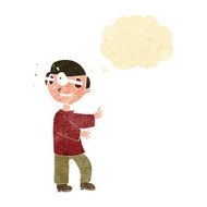 cartoon boy with popping out eyes thought bubble N2