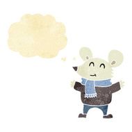cartoon mouse with thought bubble N2