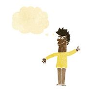cartoon man with idea thought bubble N5