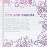 Floral doodle background