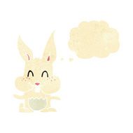 cartoon rabbit with thought bubble N2