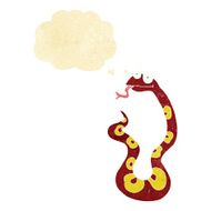 cartoon snake with thought bubble N2