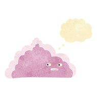 cartoon cloud with thought bubble