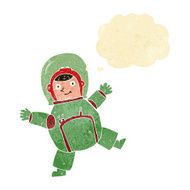 cartoon astronaut with thought bubble N7