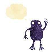 cartoon poisonous frog with thought bubble N2