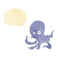 cartoon octopus with thought bubble N2