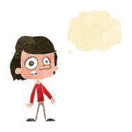 cartoon worried boy with thought bubble N3