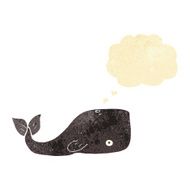 cartoon whale with thought bubble N2