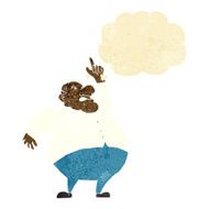 cartoon big fat boss with thought bubble N2