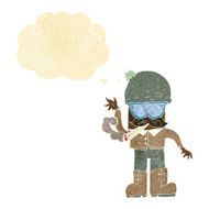 cartoon man smoking pot with thought bubble N2