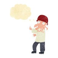 cartoon monster man with thought bubble N2