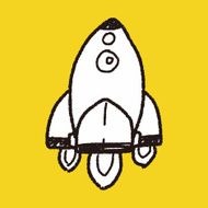 Doodle Spaceship N19