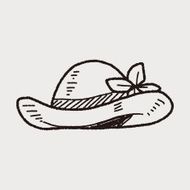 doodle Straw hat N19