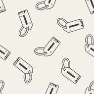 doodle tag seamless pattern background N4