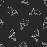 doodle tent seamless pattern background