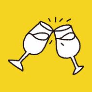 doodle wineglass N4